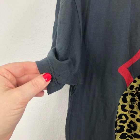Daydreamer Rolling Stones Leopard Tongue Graphic Tee - Picture 5 of 9